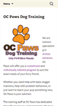 Mobile Screenshot of ocpawsdogtraining.com